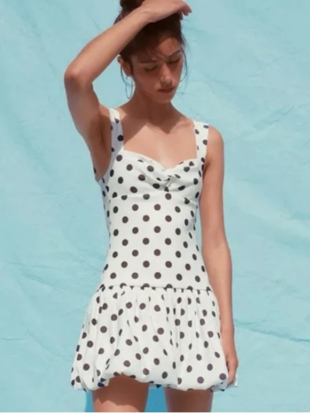 Zara NWT polka dot balloon dress 0085/356